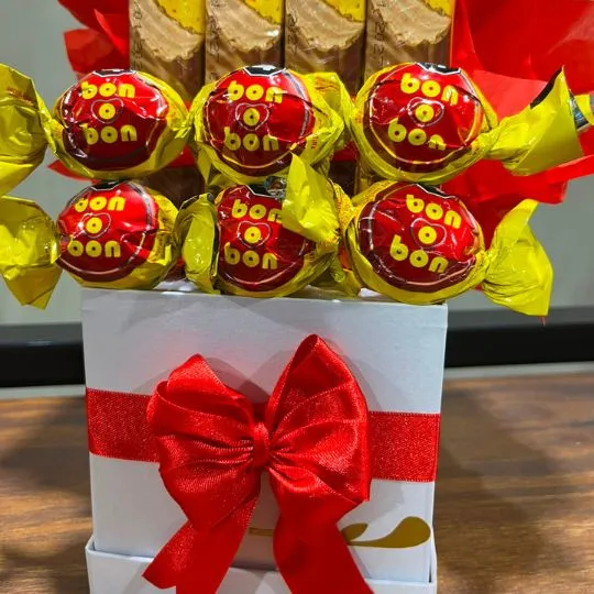 Box con chocolates bon o bon